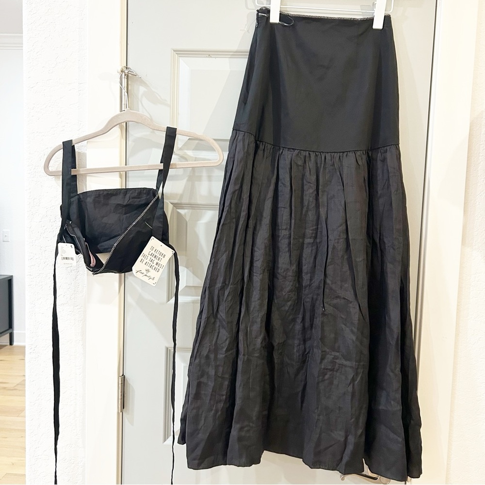 NWT Free People Hansen & Gretel Moonstruck Two Piece Set Top Skirt Embellished - Picture 7 of 10